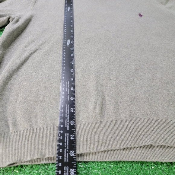 Polo Ralph Lauren Men's Long Sleeve Pima Cotton V Neck Sweater Size XL Gray Prep - Picture 4 of 6